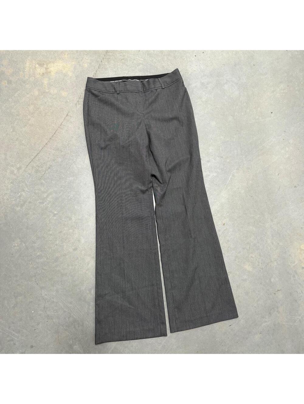 Y2K Women's Gray Flare Express Going Out Trousers Editor Sized 6